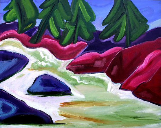 Corinne Carbone, "Afternoon on the Tuolomne"