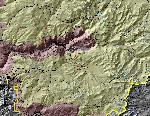 Yosemite Fire Map 7/14/08