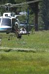 Injured climber being lowered after short haul