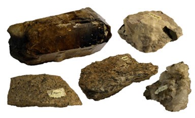 Various plutonic rocks