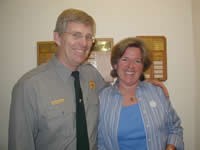 Superintendent Michael Tollefson with Hetch Hetchy Program Manager, Martha Lee.