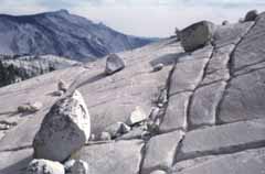 Massive Granite Slab with Large Linear Cracks (Joints)