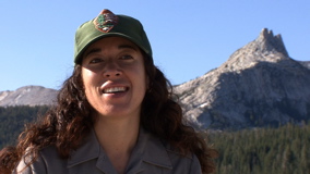 Wilderness ranger looking at camera