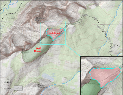Map showing closure