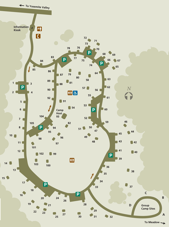 Hodgdon Meadow Campground map