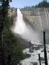 Nevada Fall as seen from near its base