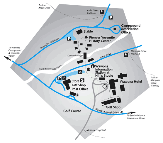 Map of Wawona