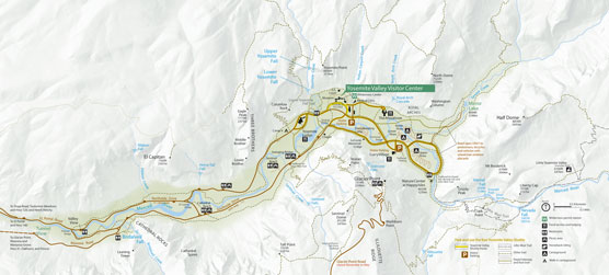 Map of Yosemite Valley