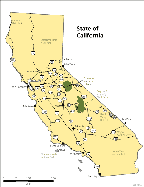 Yosemite National Park - Maps (U.S. National Park Service)