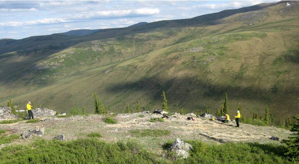 Yukon-Charley Rivers archaeologists at a historic site