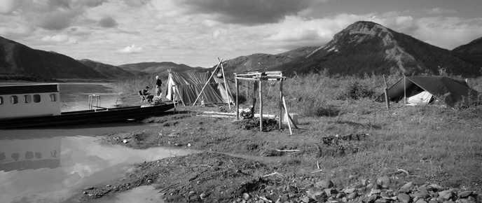 Nation Bluff subsistence fish camp Claus & Claudia 