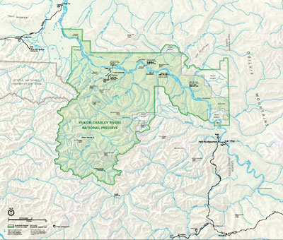 Map of Yukon-Charley Rivers National Preserve