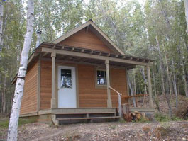 Slaven's Public Use Cabin constructed in 1993 to protect historical resources. Slaven's Public Use Cabin constructed in 1993 to protect historical resources.