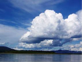 Cloudscape along Yukon River