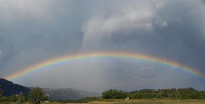 Rainbow over Kolob Terrace