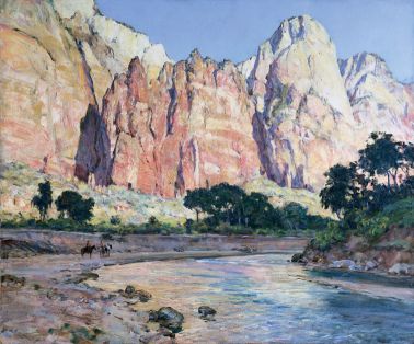 "Mountains of the Sun" by Howard Russell Butler, 1926
Zion Museum Collection ZION 14586