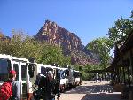 Boarding at the Visitor Center