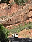 Continuing up Zion Canyon