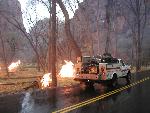 Canyon Pile Burning