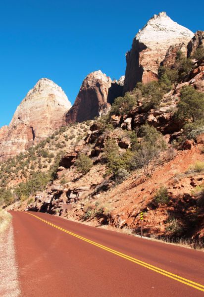 Red Road in Zion Canyon