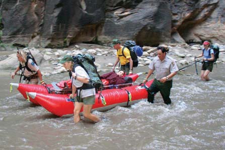 A search and rescue in The Narrows