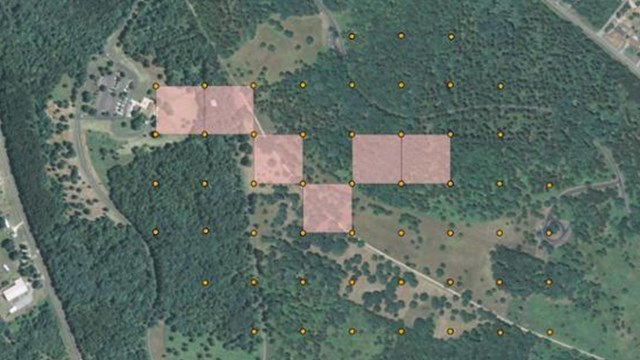 GIS map of archeological site