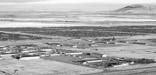 View of the Tule Lake Segregation Center from guard tower on top of Castle Rock