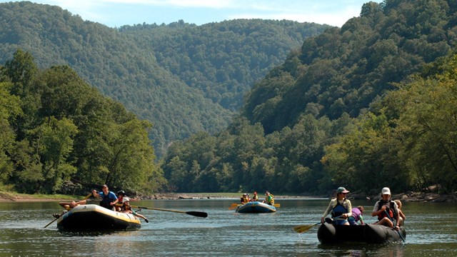 boaters on the river