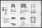 Drawings of Cache and Dog House, Denali National Park.