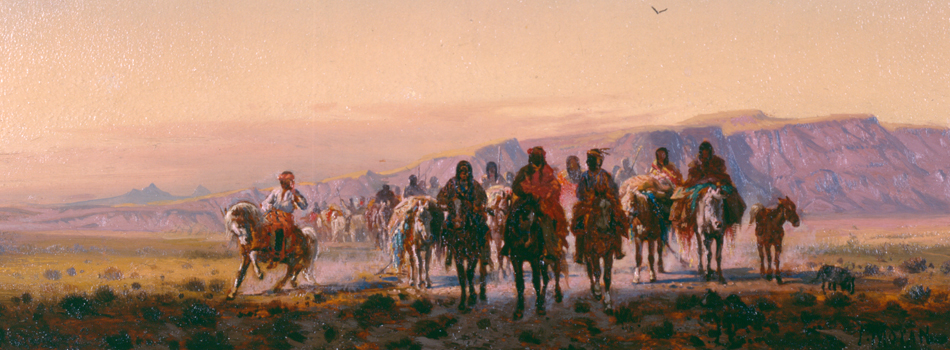 Image of painting titled On the Trail in Idaho