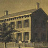 Image of print titled The Home of President Lincoln, Springfield, Illinois