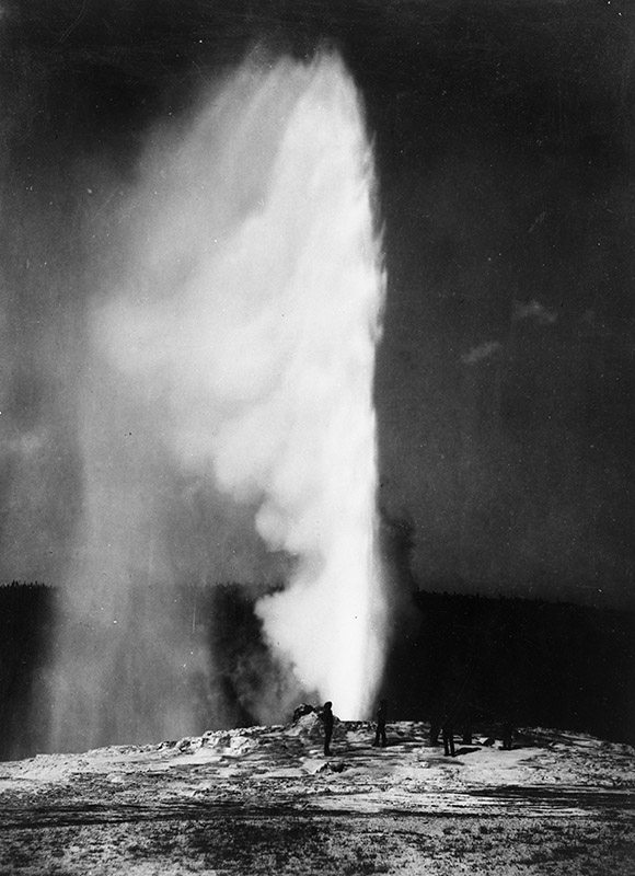 Old Faithful Geyser from 1871