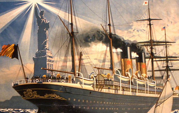Red Star Line Poster