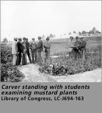 images of carver with students and other rollovers