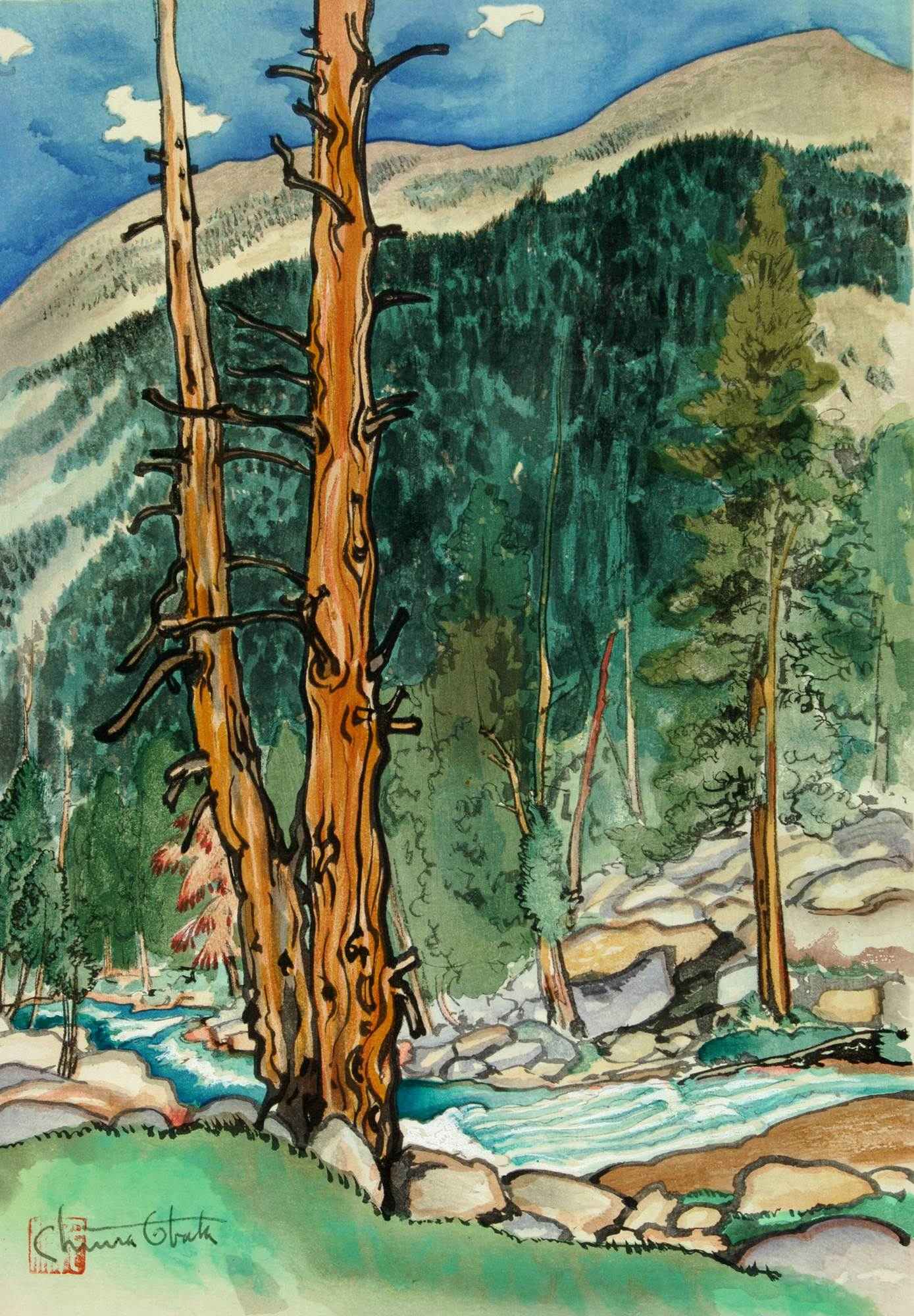 Upper Lyell Fork Near Lyell Glacier. 1930