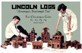 Children of all ages enjoy playing with Lincoln Logs