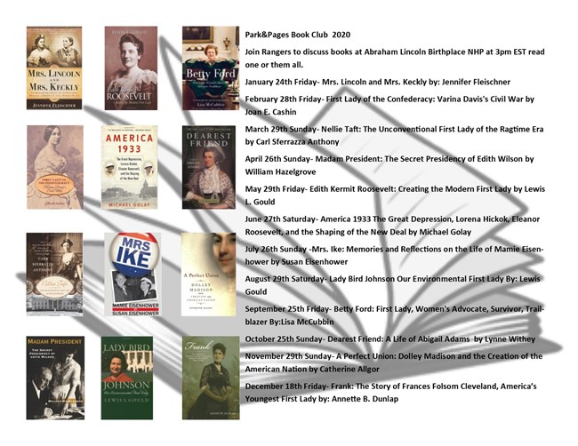 Parks&Pages Book List for 2020