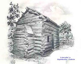 drawing of symbolic birth cabin
