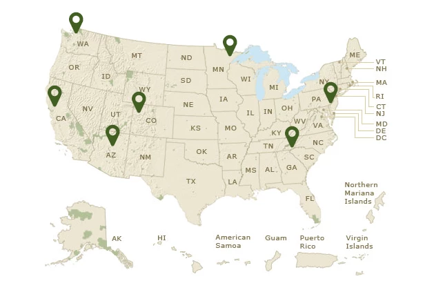 SLETP Locations SLETP Locations