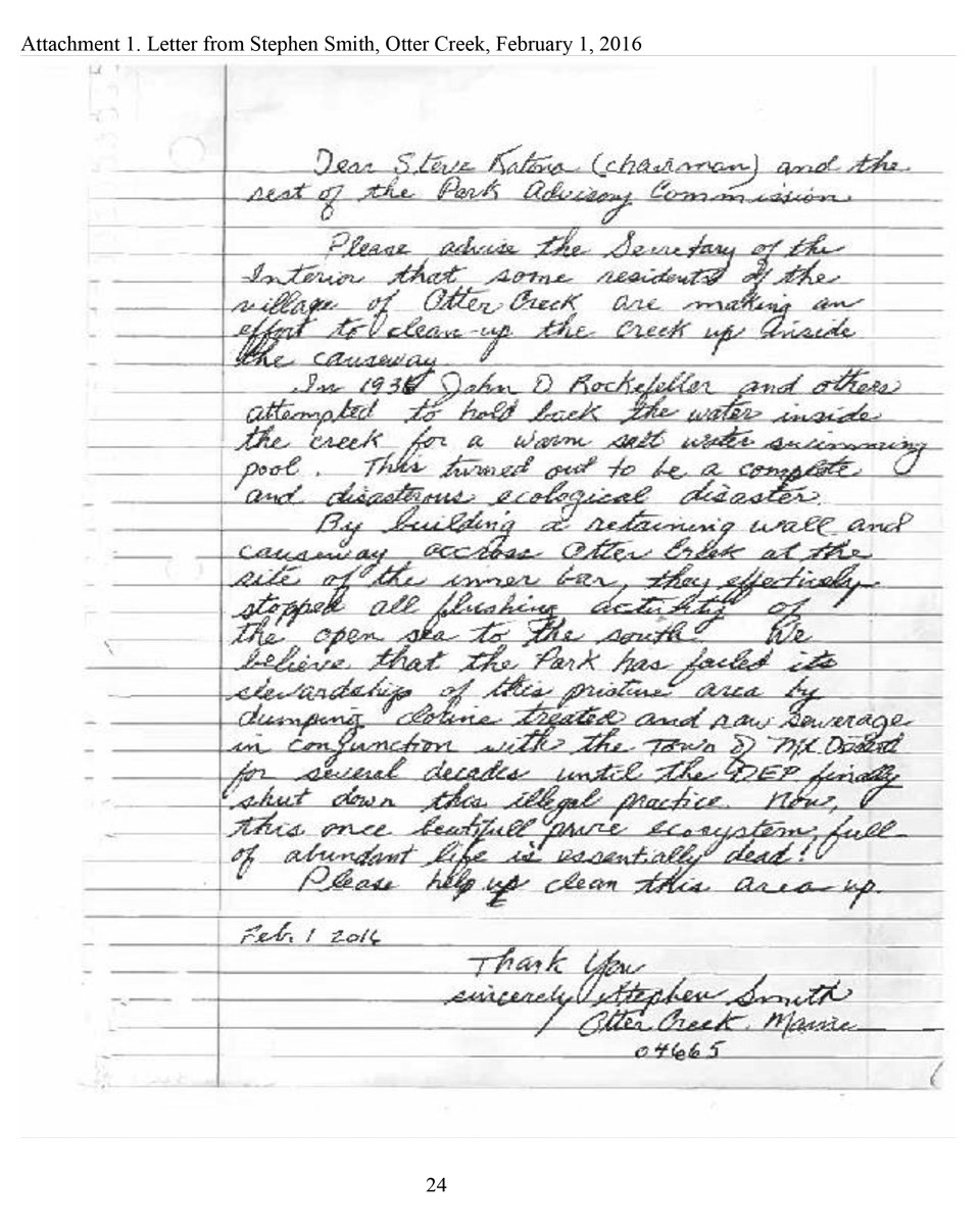 Reference image of a hand written letter