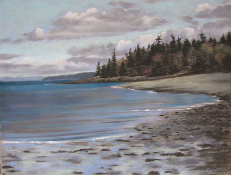 Artwork of Atlantic coastline