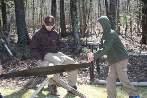 Intern Matt Kessler helping out at National Junior Ranger Day Intern Matt Kessler helping out at National Junior Ranger Day