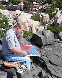 Artist-in-residence sketching. Artist-in-residence sketching.