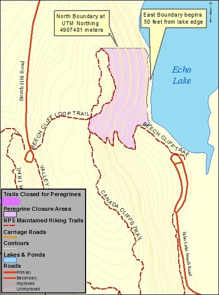 Map of Beech Cliffs closure
