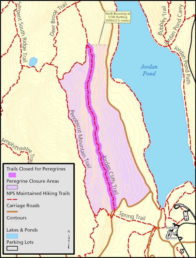 Map of Jordan Cliffs closure