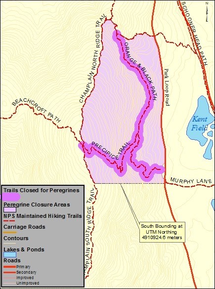 Map of Precipice Closure