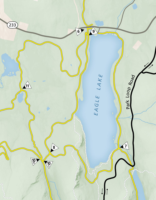 Mao of Carriage Road System around Eagle Lake