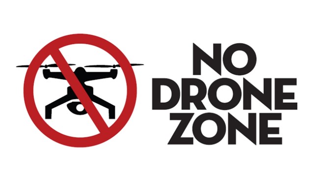 Graphic "No Drone Zone"