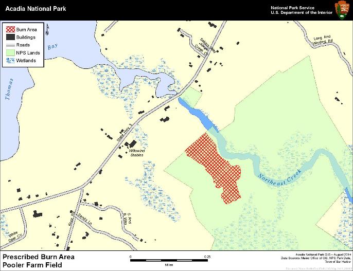 Map of prescribed burn area.