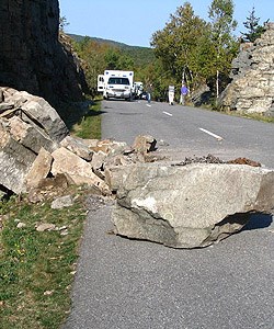 Earthquake Debris on PLR Earthquake Debris on PLR